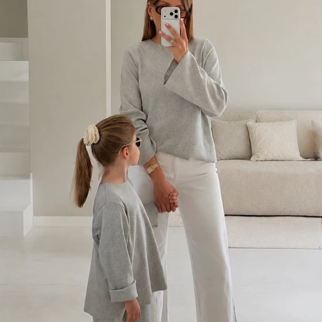 Sudadera de canalé oversize para mujer | A Basic Brand