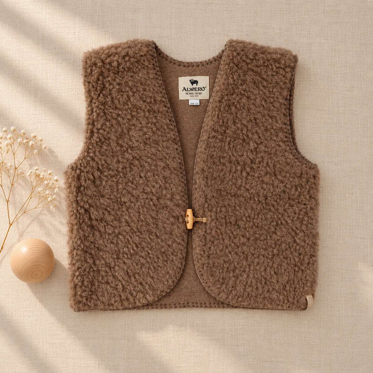 Alwero Wool Gilet for Baby & Child | Sale Camel