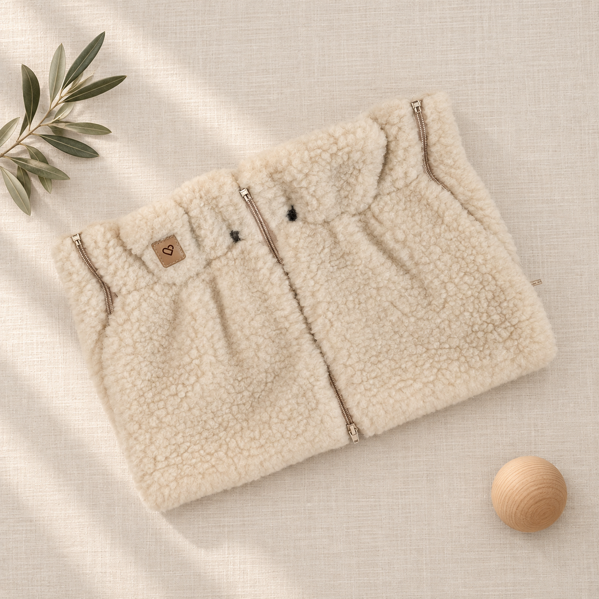 Wollen Handwarmers voor Kinderwagen | Zaffiro Teddy