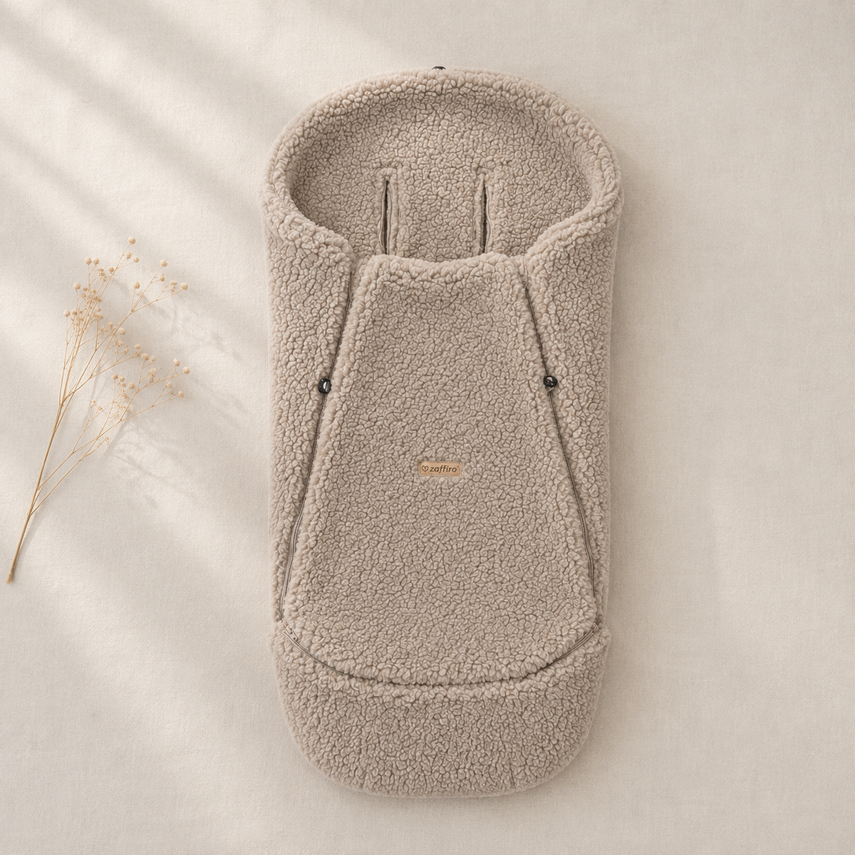 Wollen Voetenzak Baby 0-3 Jaar voor Kinderwagen & Buggy | iGrow Teddy