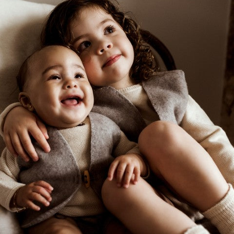 Wollen Bodywarmer Baby & Kind