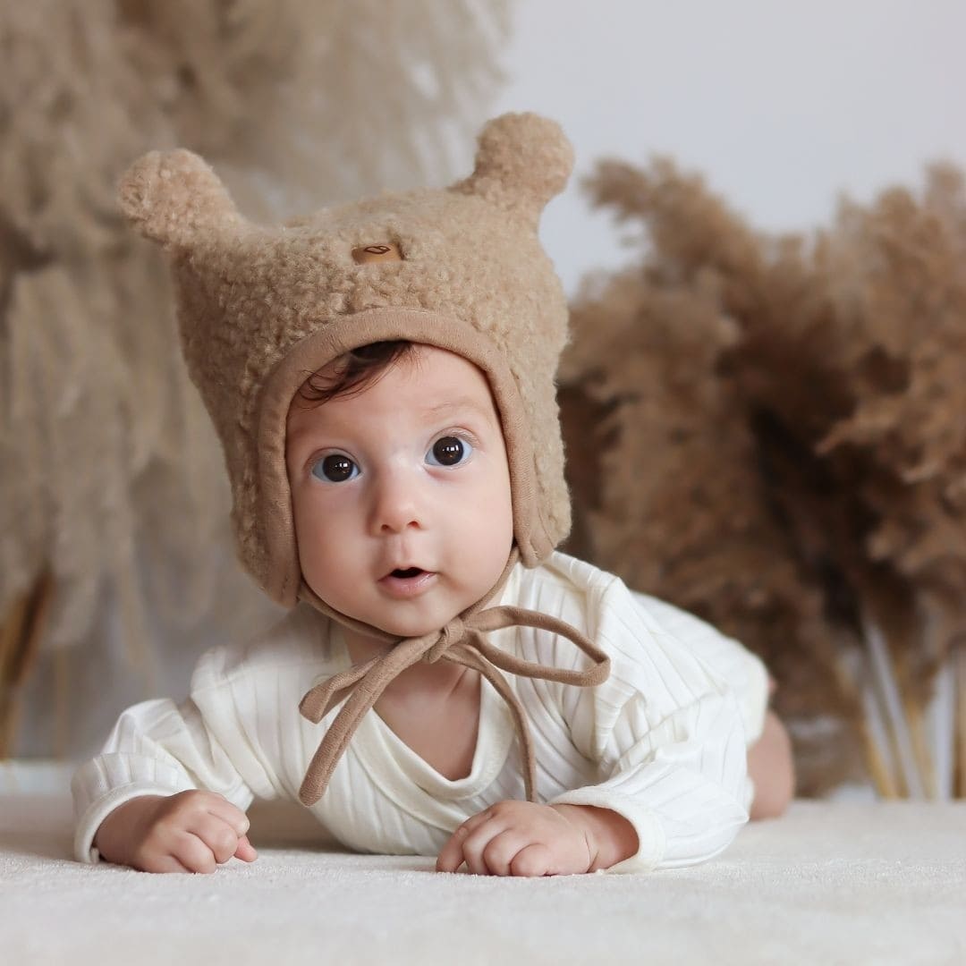 Wollen Babymuts Violet | Zaffiro Teddy