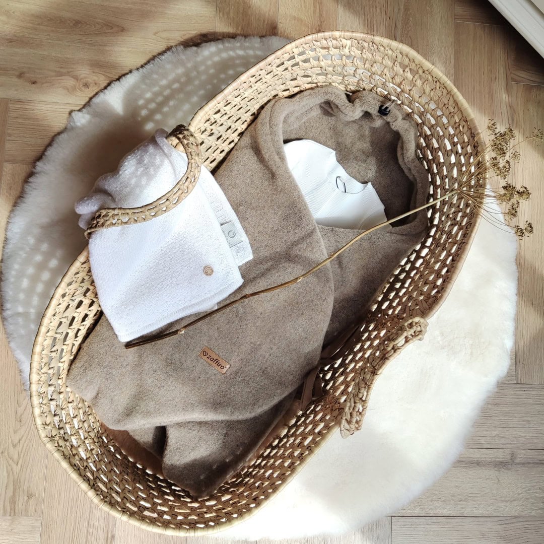 Wollen Omslagdoek Baby Maxi-Cosi & Kinderwagen | Zaffiro Felted