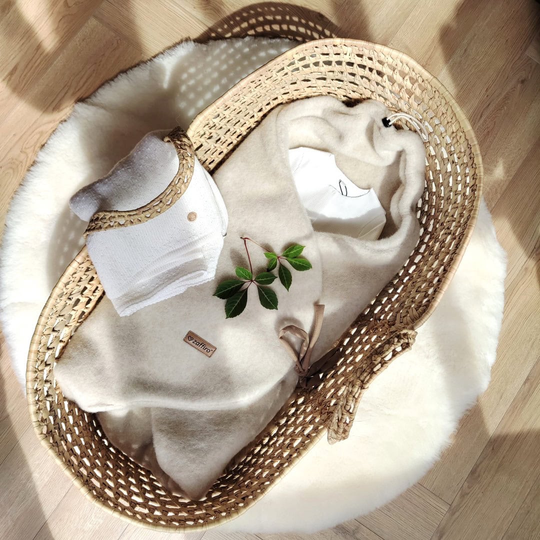 Wollen Omslagdoek Baby Maxi-Cosi & Kinderwagen | Zaffiro Felted