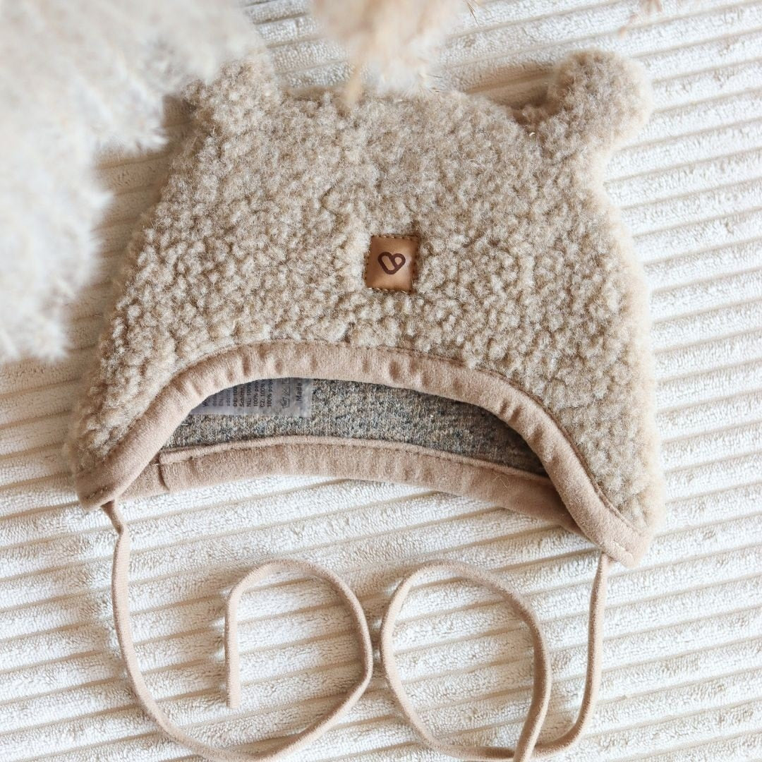 Wollen Babymuts Violet | Zaffiro Teddy
