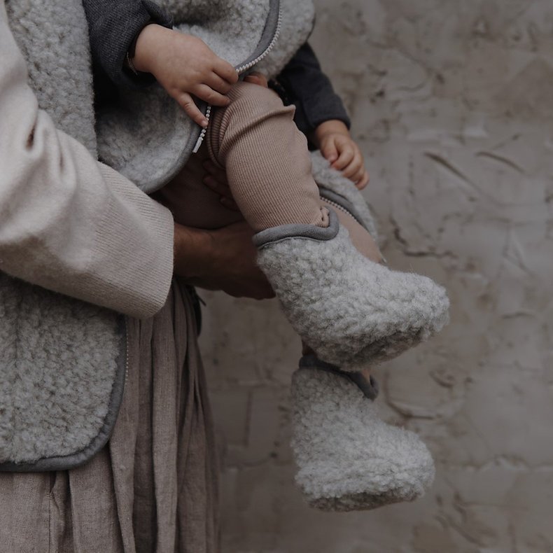 Wollen Babyslofjes – Booties | A Basic Brand