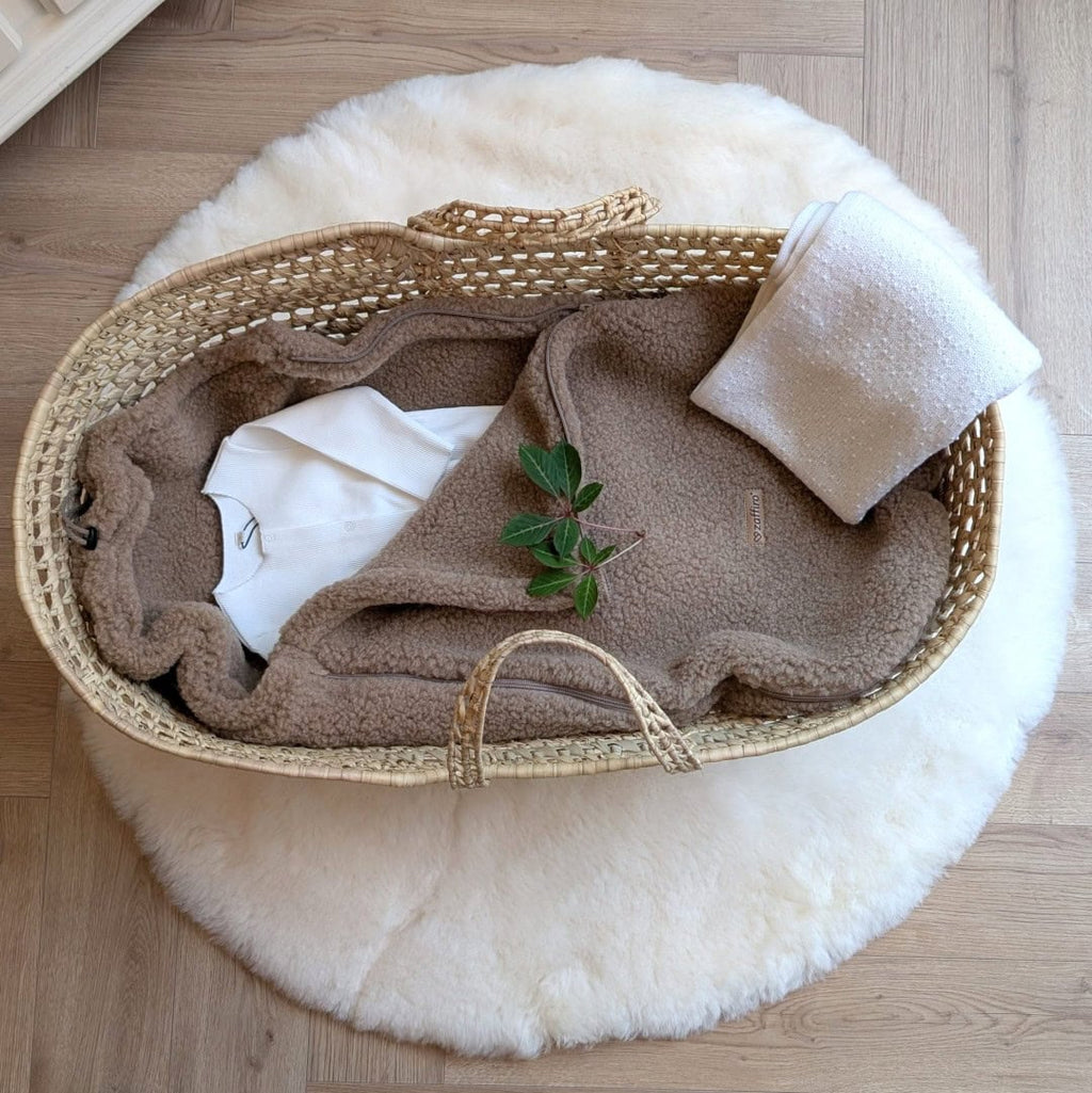 Wollen Voetenzak voor Buggy & Kinderwagen | Zaffiro Teddy