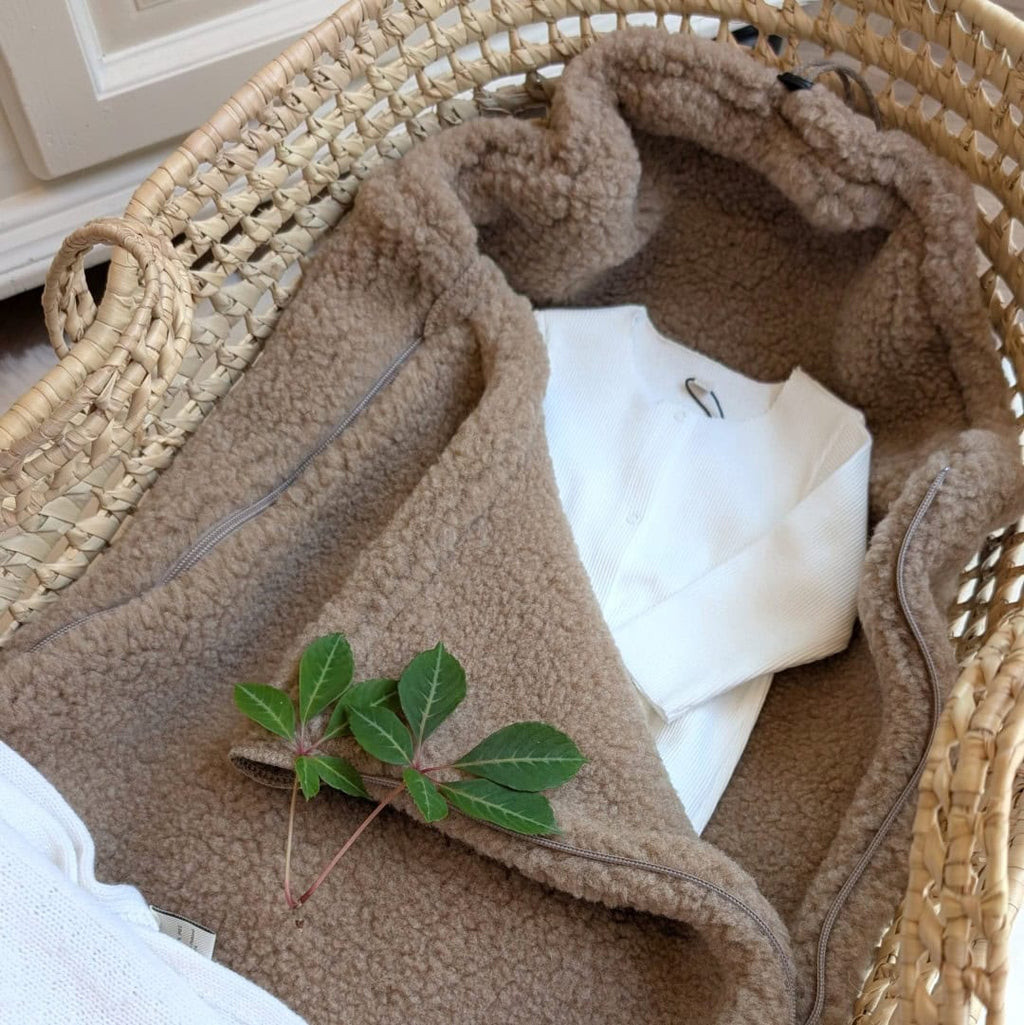 Wollen Voetenzak voor Buggy & Kinderwagen | Zaffiro Teddy