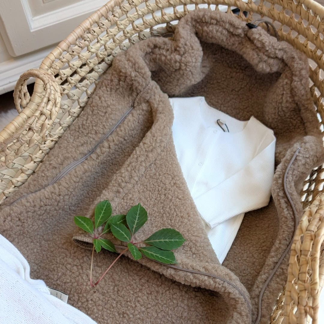 Wollen Voetenzak voor Buggy & Kinderwagen | Zaffiro Teddy