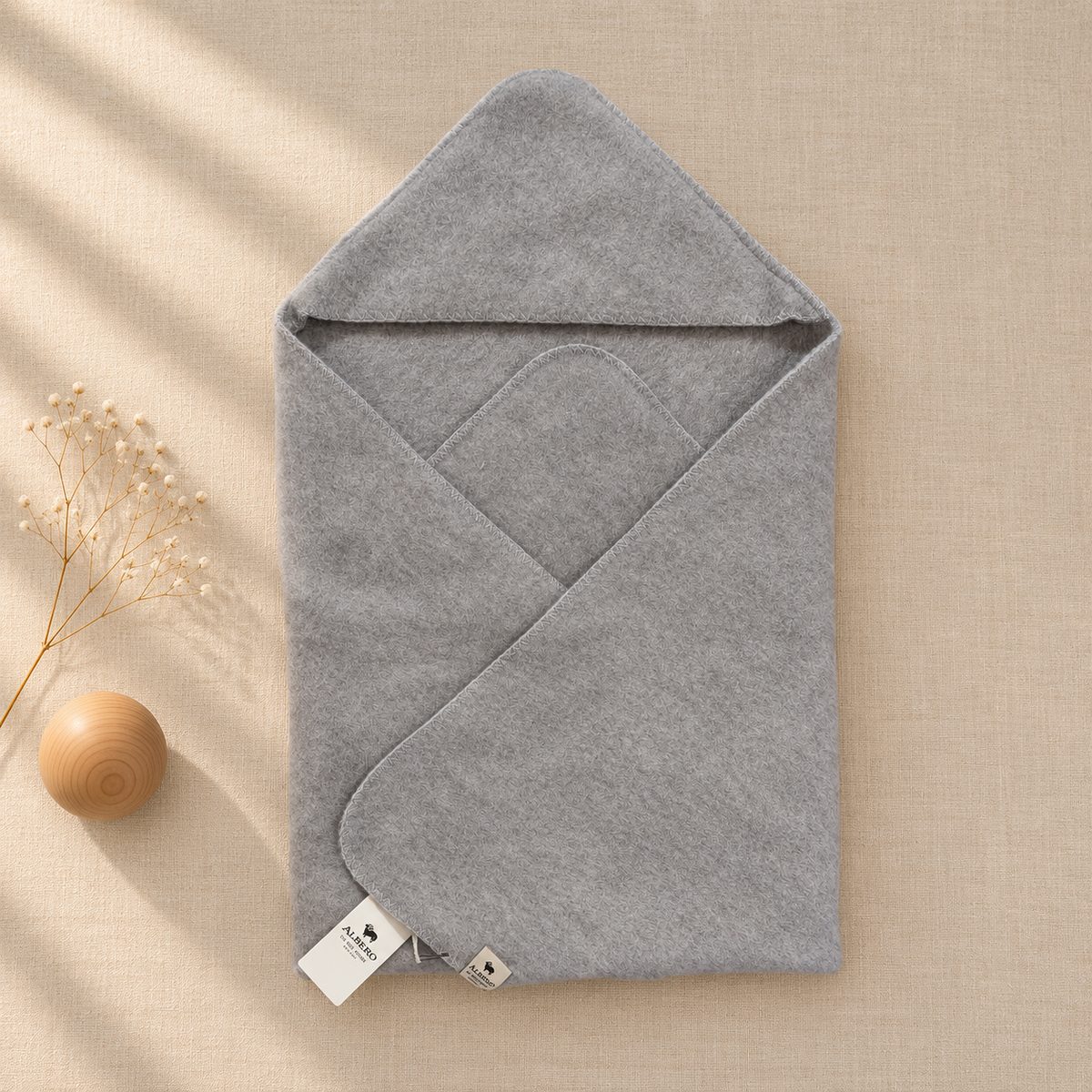Alwero Wollen Babydeken Felted | Sale Lichtgrijs