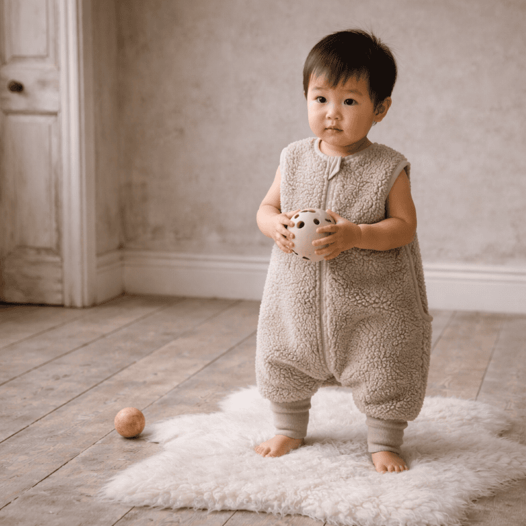 Wollen Slaapzak met Voetjes voor Baby & Peuter | Teddy