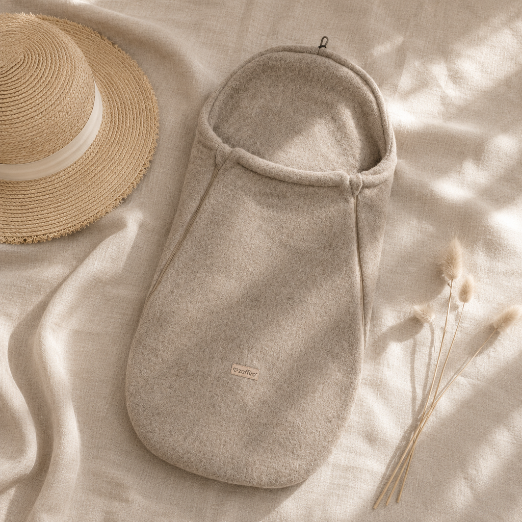 Wollen Voetenzak voor Buggy & Kinderwagen | Zaffiro Felted