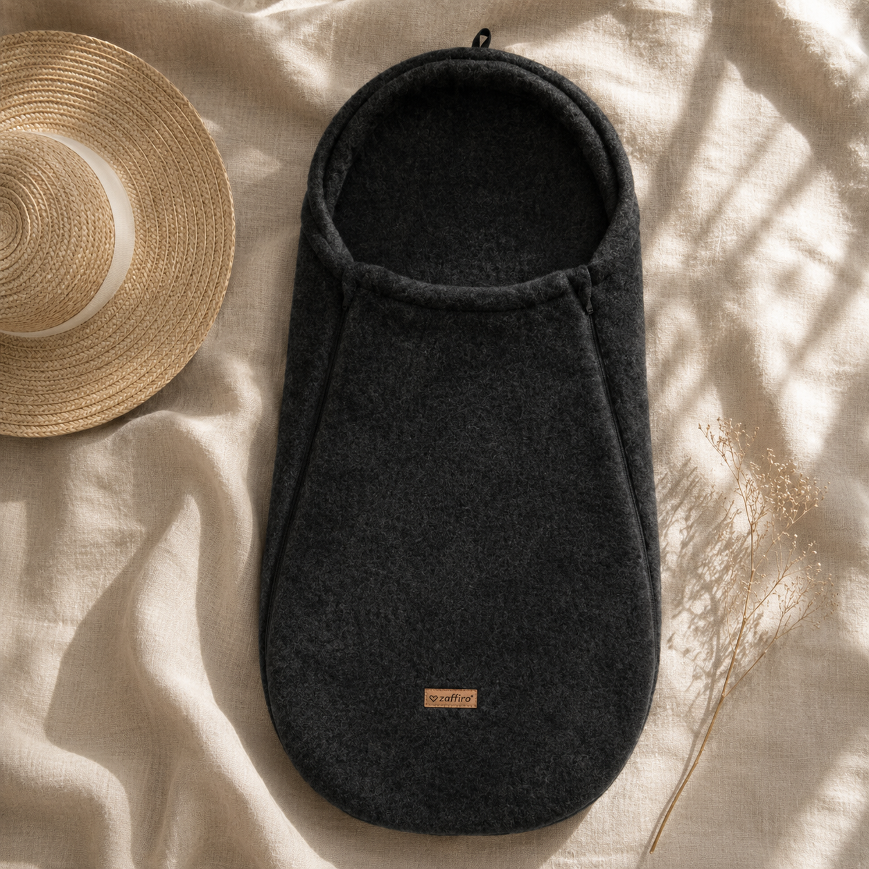 Wollen Voetenzak voor Buggy & Kinderwagen | Zaffiro Felted