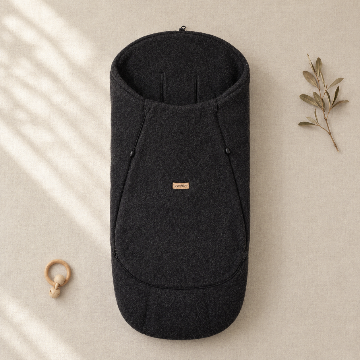 Wollen Voetenzak Baby 0-3 Jaar voor Kinderwagen & Buggy | iGrow Felted