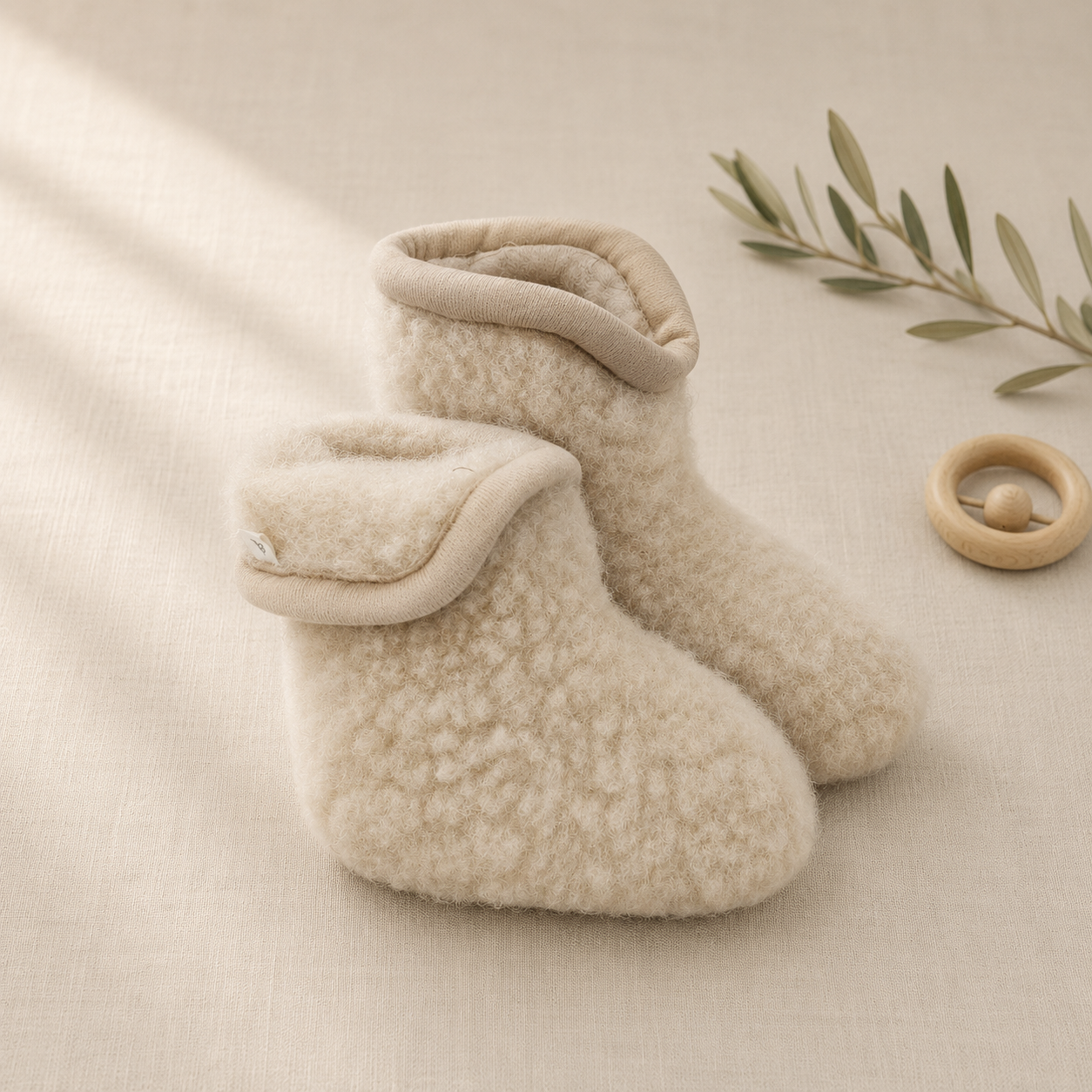 Wollen Babyslofjes – Booties | A Basic Brand