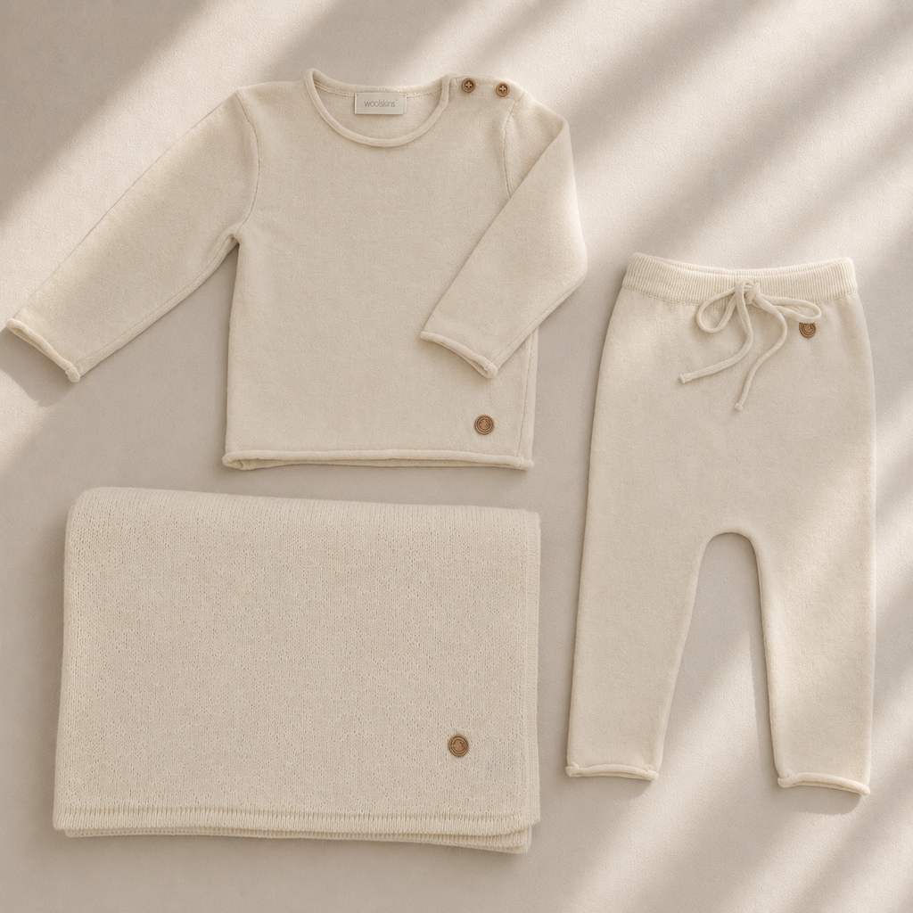 Baby Cadeauset Deluxe – Merinowol Newborn Set