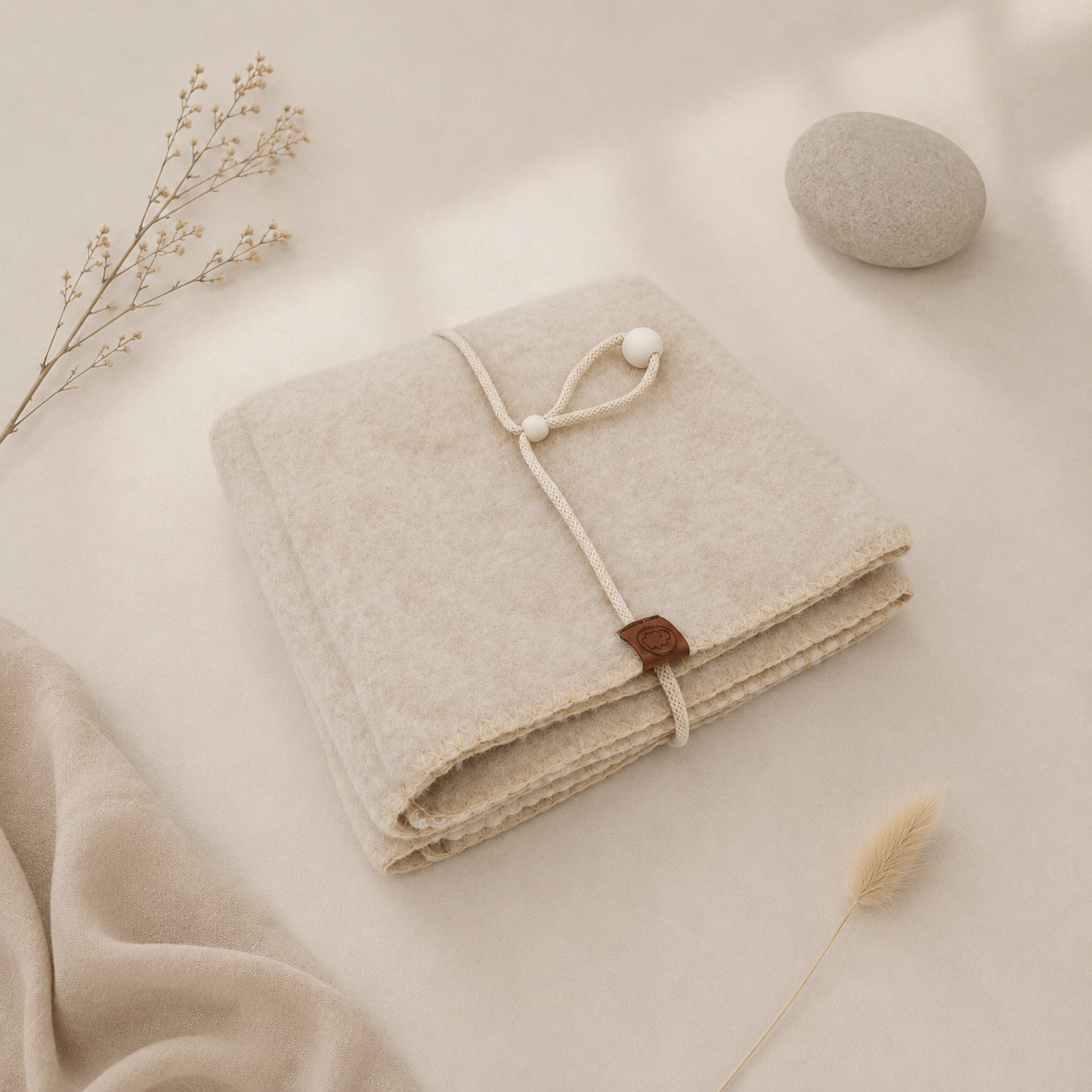Verschoonmat Baby van Wol Opvouwbaar | Felted