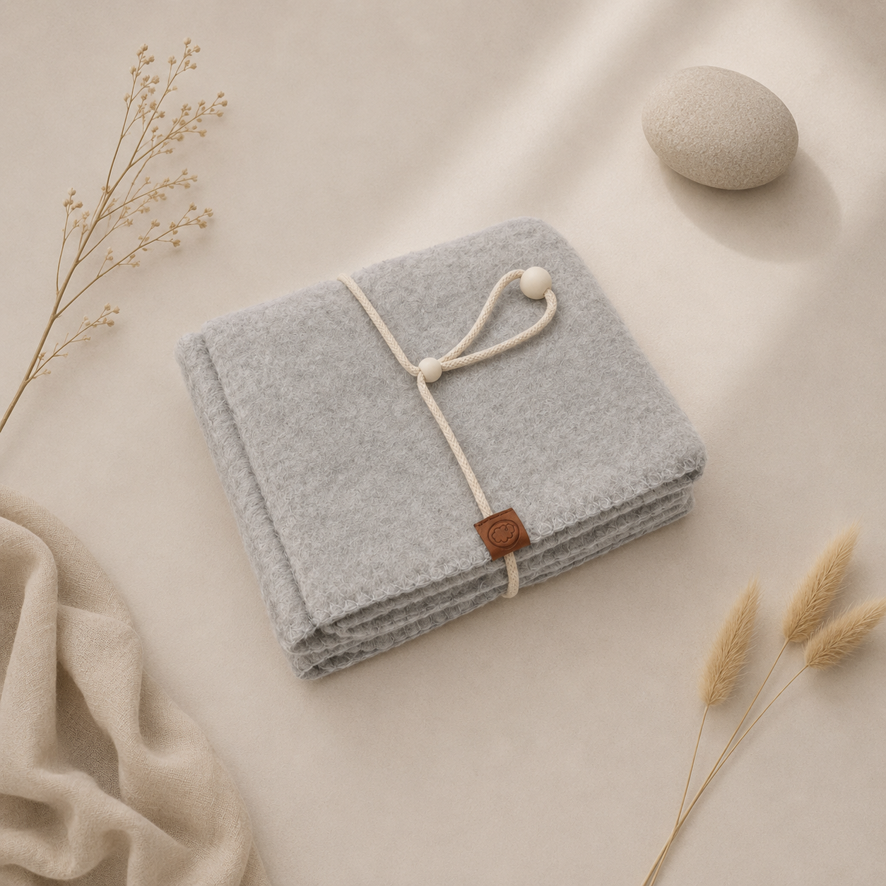 Verschoonmat Baby van Wol Opvouwbaar | Felted
