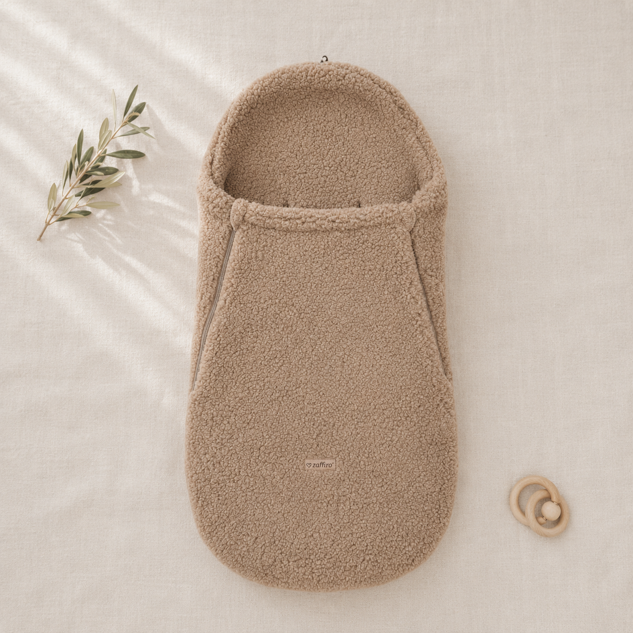 Wollen Voetenzak voor Buggy & Kinderwagen | Zaffiro Teddy