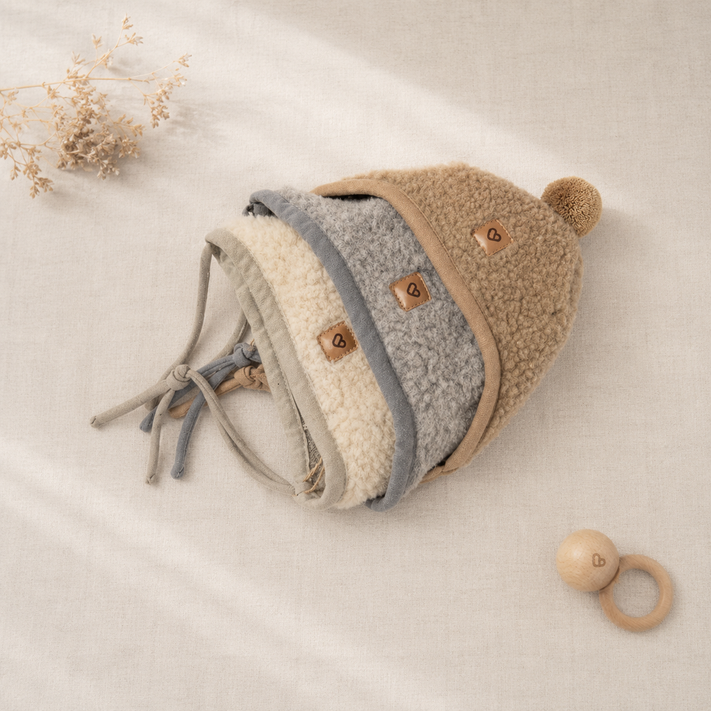 Wollen Babymuts Tulip | Zaffiro Teddy