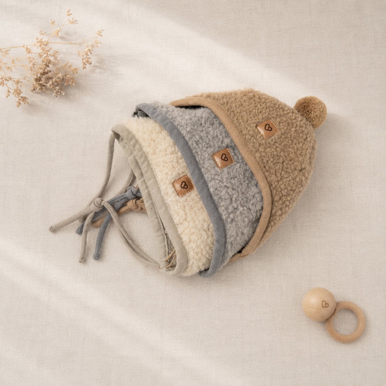 Wollen Babymuts Tulip | Zaffiro Teddy