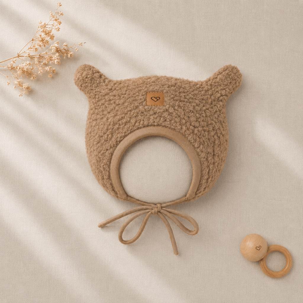 Wollen Babymuts Violet | Zaffiro Teddy