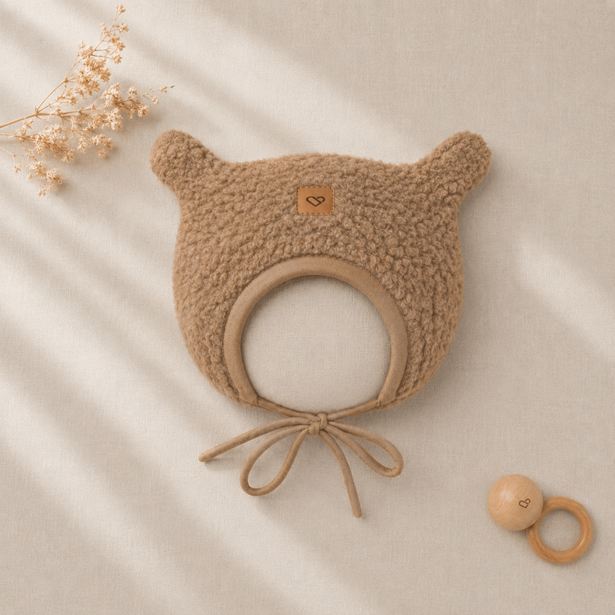 Wollen Babymuts Violet | Zaffiro Teddy