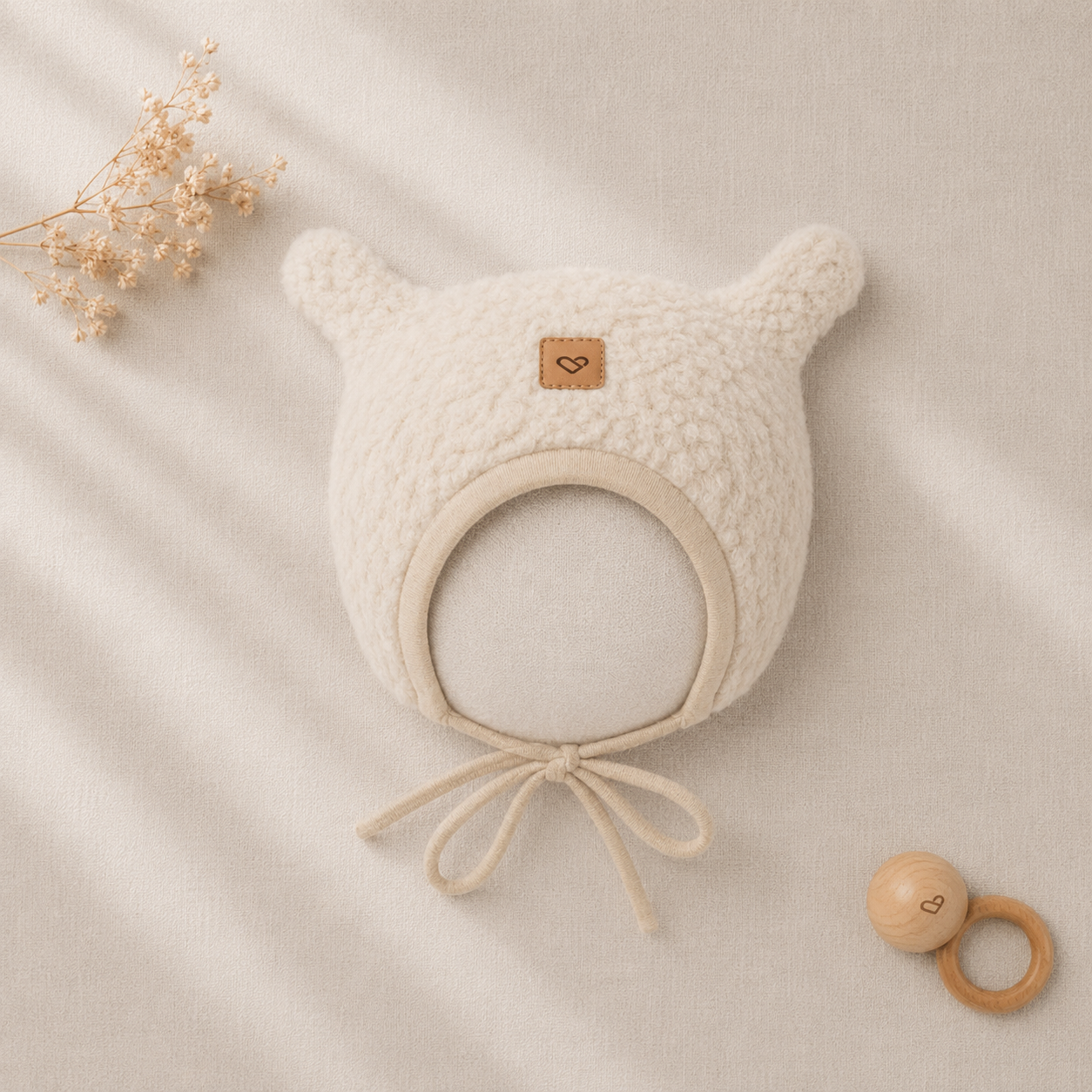 Wollen Babymuts Violet | Zaffiro Teddy