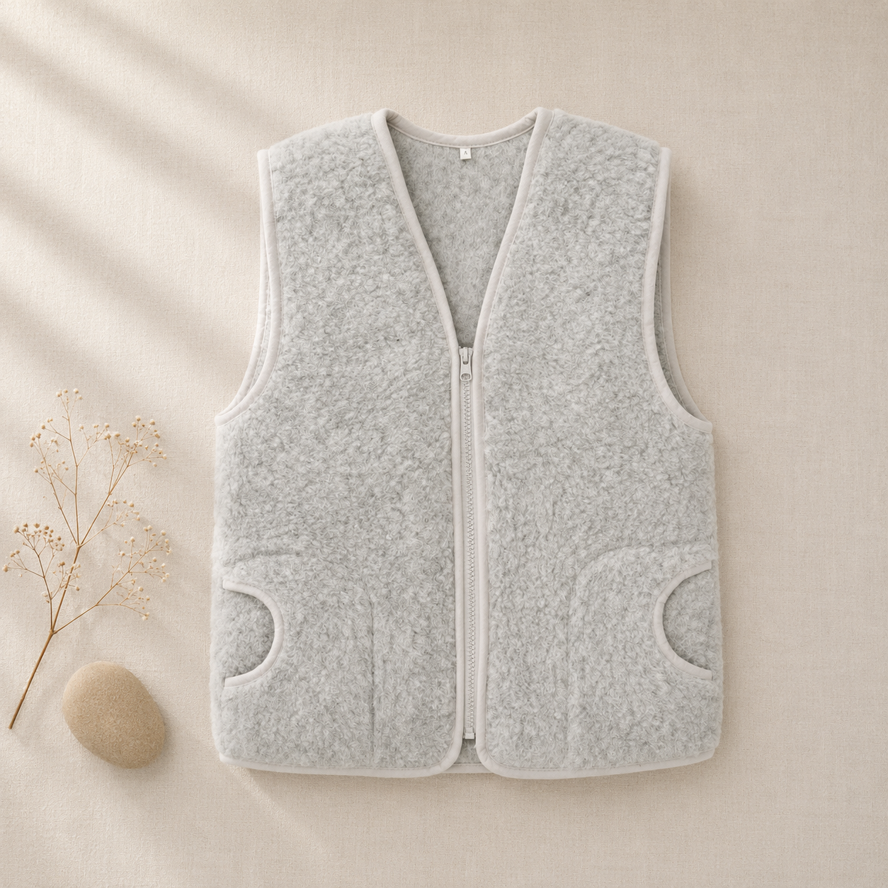 Wollen Bodywarmer van Scheerwol voor Volwassenen | A Basic Brand
