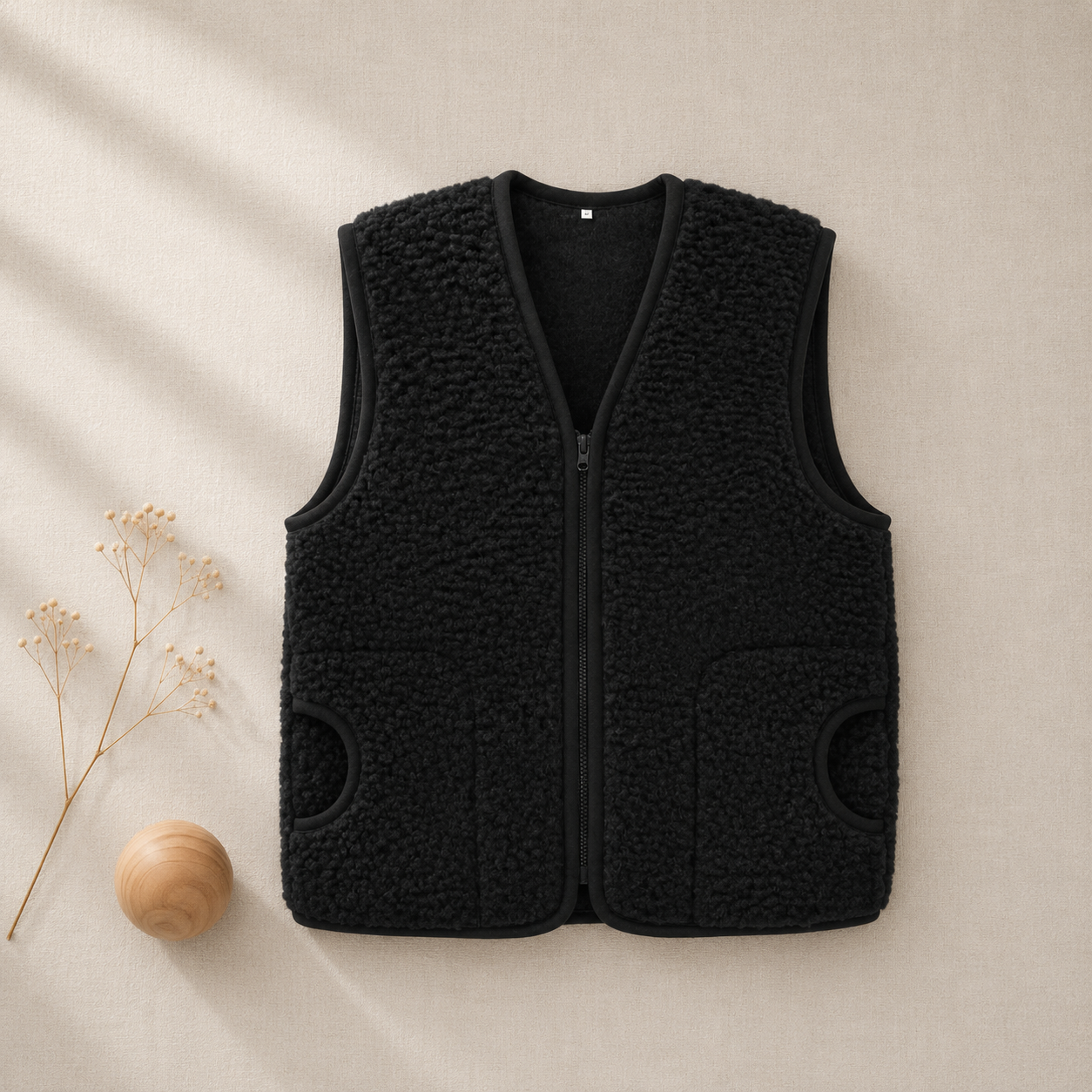 Wollen Bodywarmer van Scheerwol voor Volwassenen | A Basic Brand