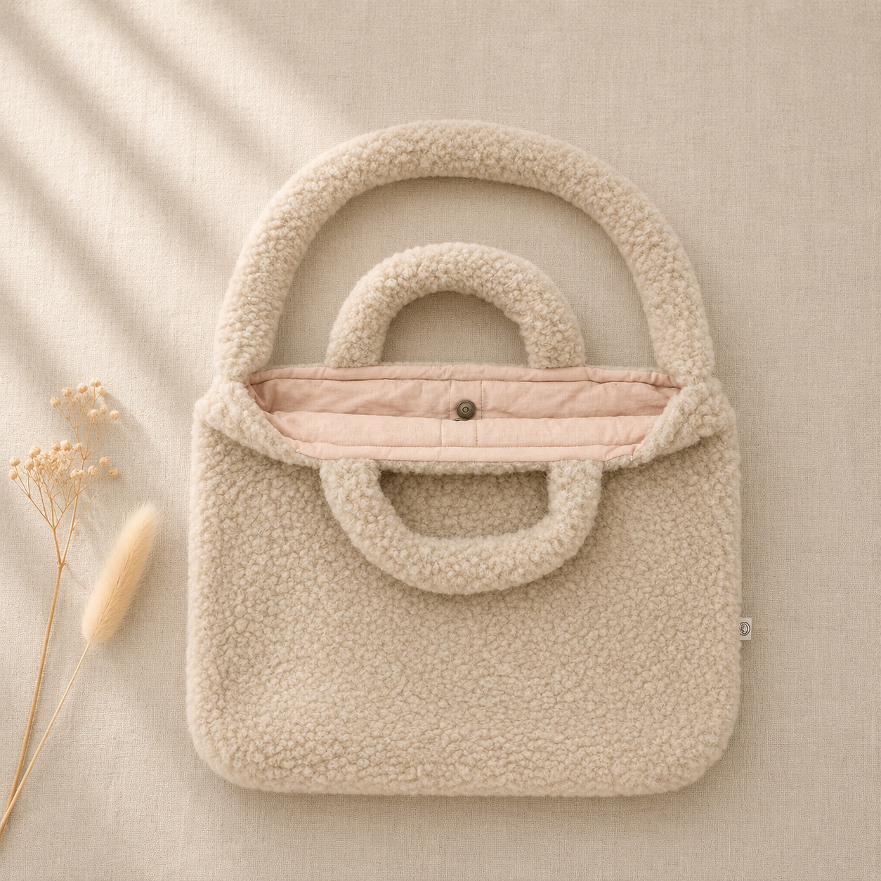 Wollen Teddy Mom Bag voor Kinderwagen – Thumbled