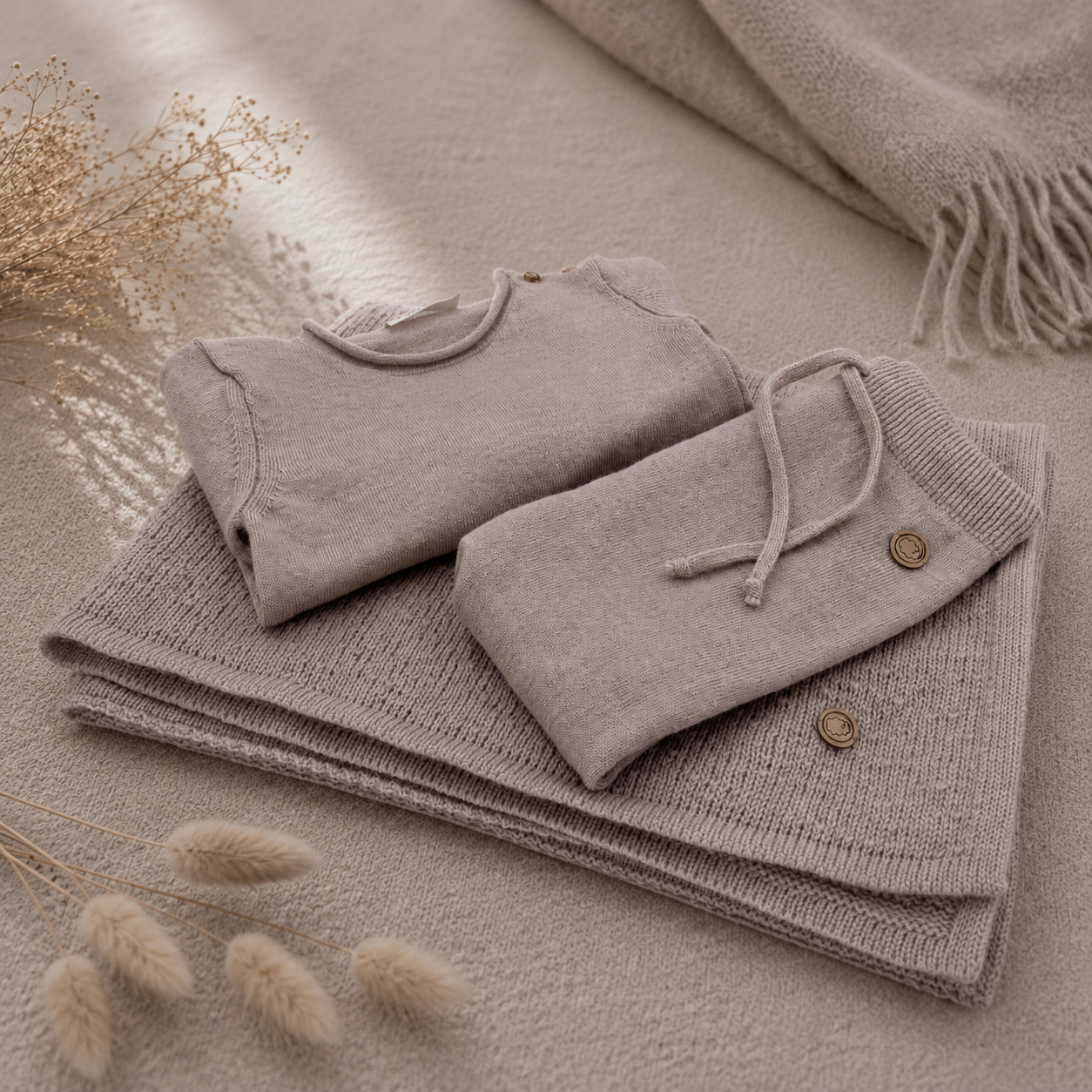 Baby Cadeauset Deluxe – Merinowol Newborn Set