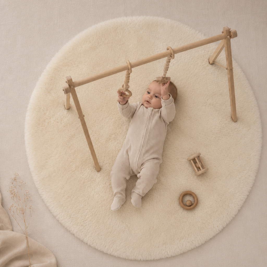 Schapenvacht Boxkleed & Speelkleed rond | Comfort Ø 100cm
