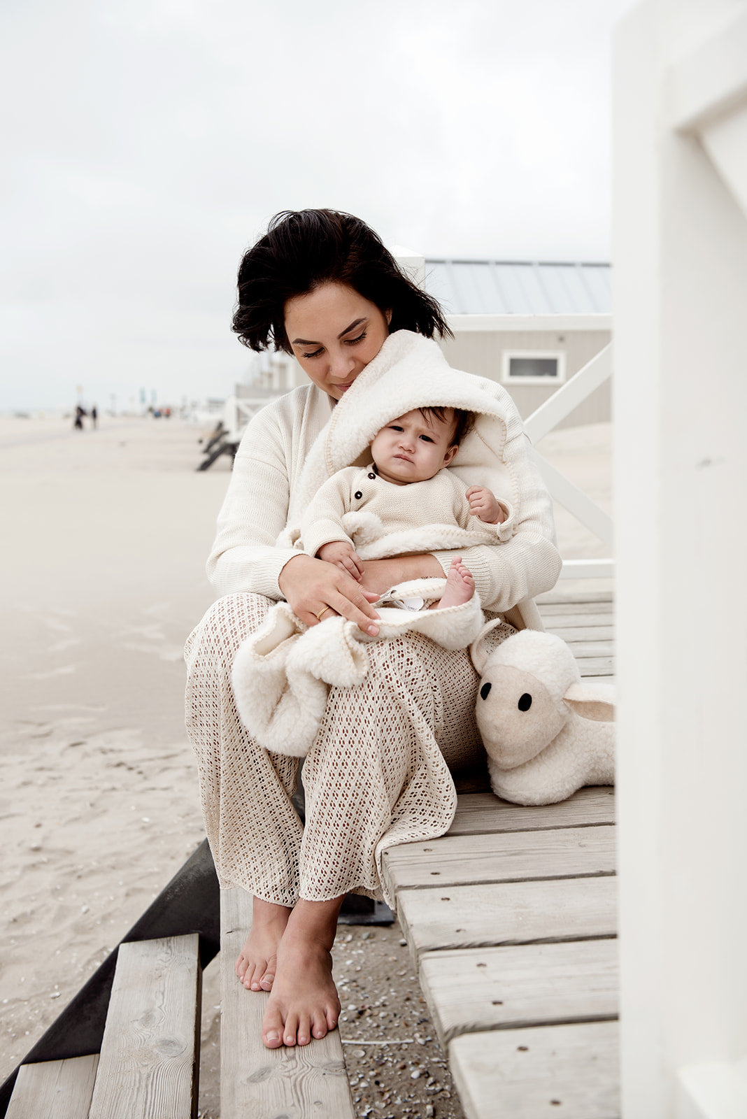 Wollen Wikkeldeken Baby met Capuchon | Thumbled