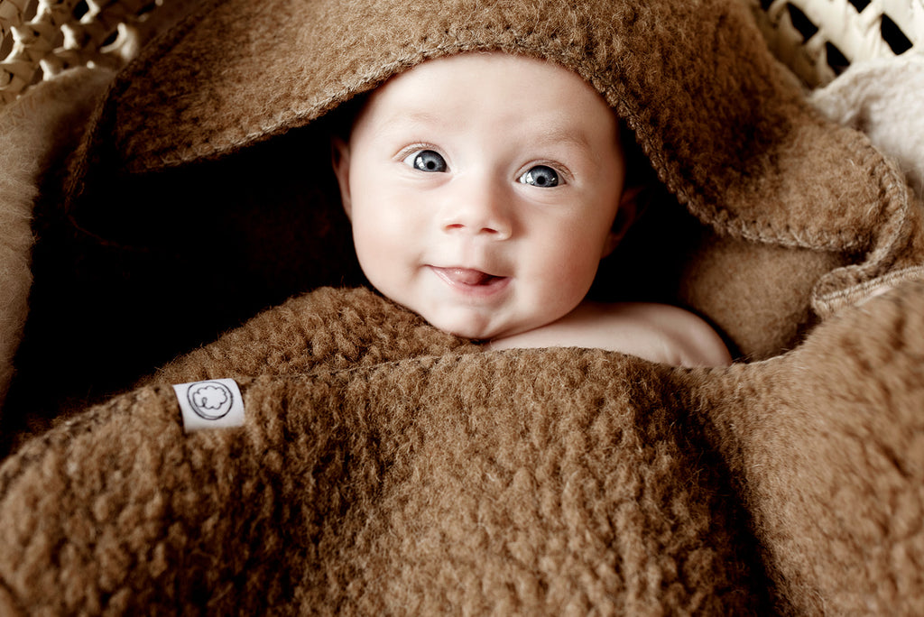 Wollen Wikkeldeken Baby met Capuchon | Thumbled