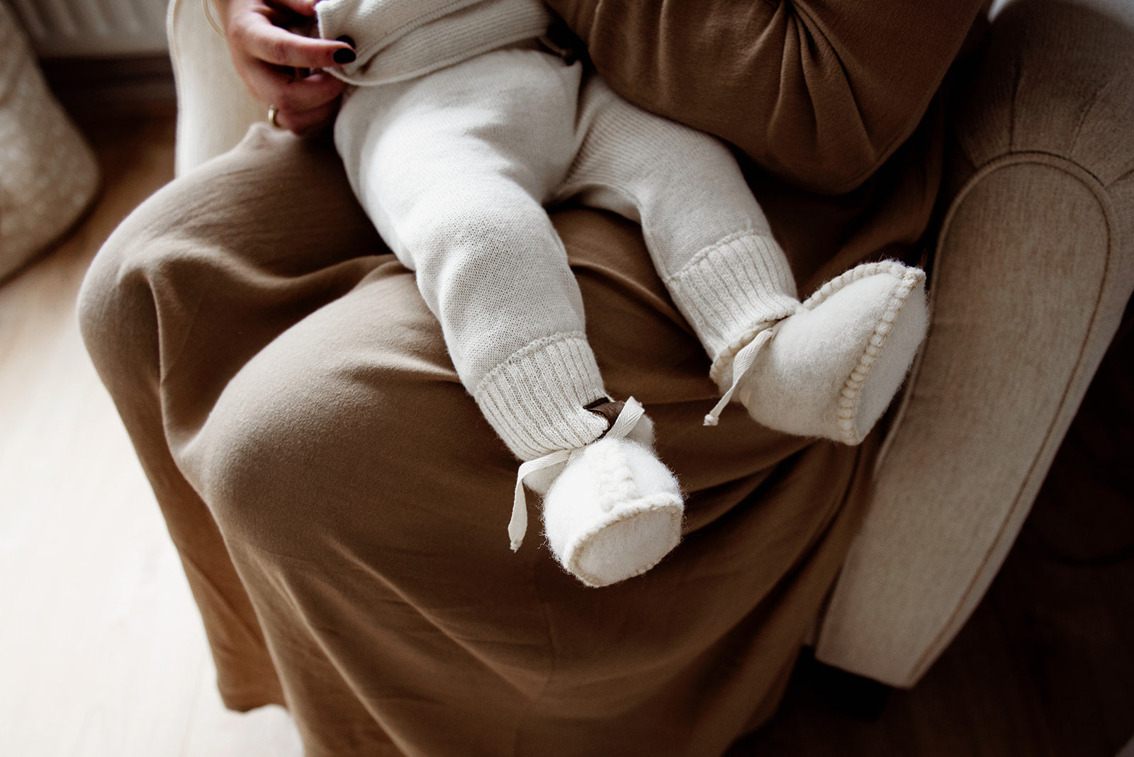 Eerste Wollen Babyslofjes | Thumbled