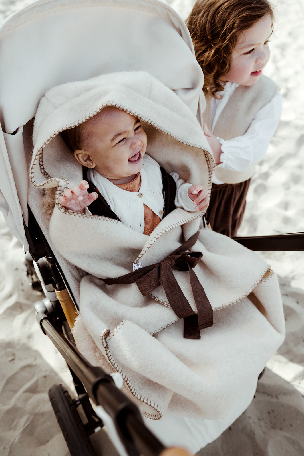 Wollen Omslagdoek Baby voor Maxi-Cosi & Kinderwagen | Wingy Felted