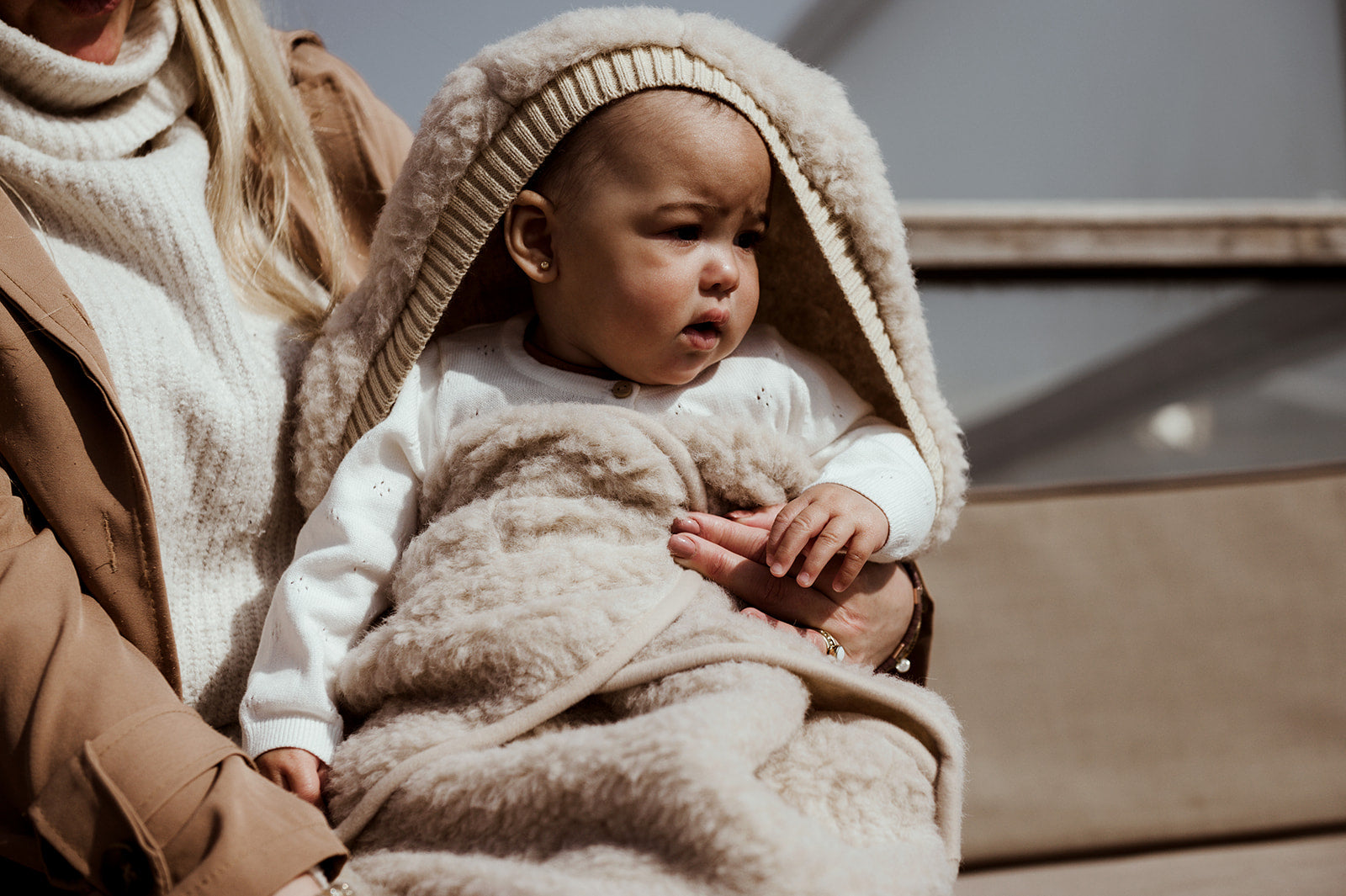 Wollen Omslagdoek Baby voor Maxi-Cosi & Kinderwagen | Wingy Felted