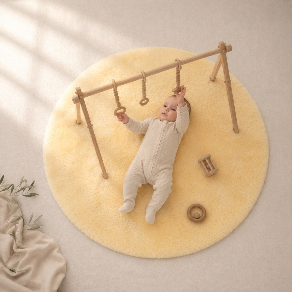 Schapenvacht Boxkleed & Speelkleed rond | Medicinaal Ø 100cm