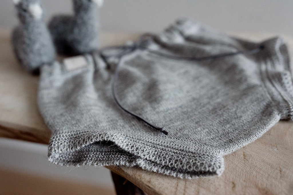 Gebreide Baby Bloomer van Alpaca Wol & Katoen