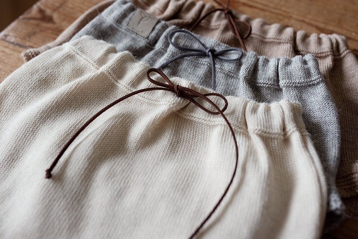 Gebreide Baby Bloomer van Alpaca Wol & Katoen