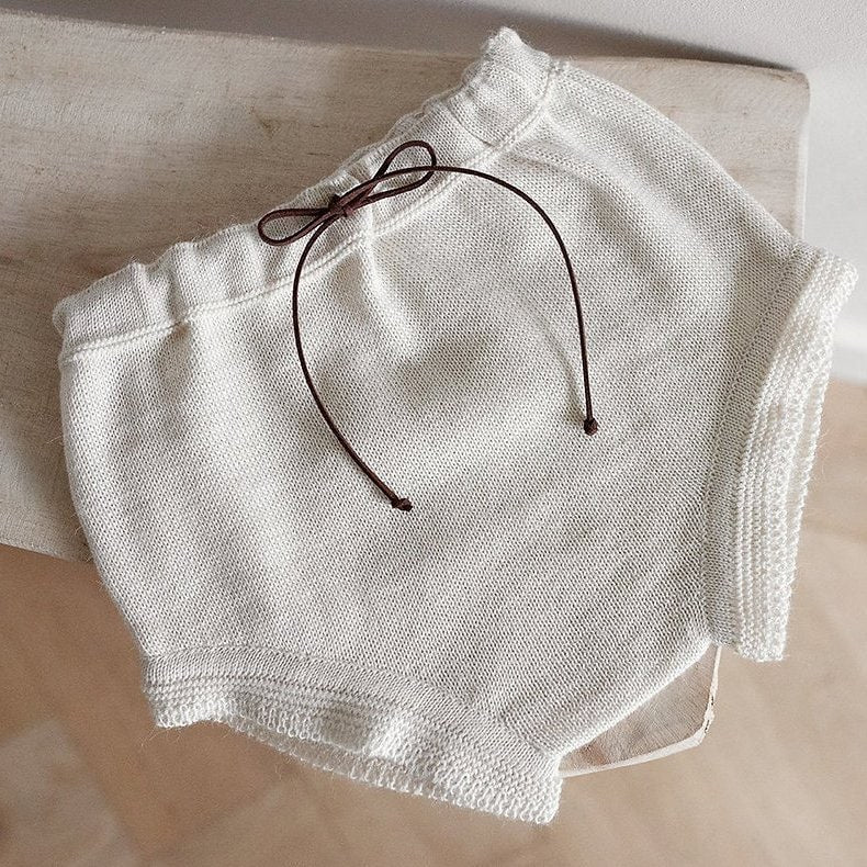 Gebreide Baby Bloomer van Alpaca Wol & Katoen