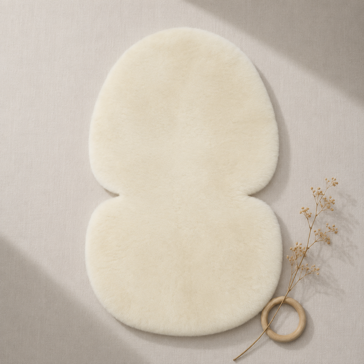Schapenvacht voor kinderwagen | Comfort