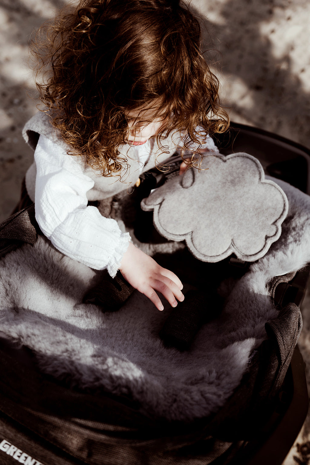 Schapenvacht voor kinderwagen | Natural Spotted