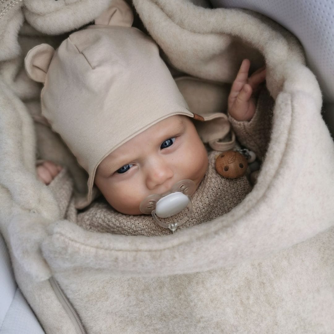 Wollen Voetenzak voor Buggy & Kinderwagen | Zaffiro Felted