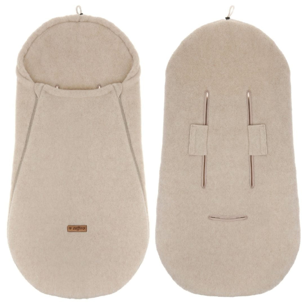 Wollen Voetenzak voor Buggy & Kinderwagen | Zaffiro Felted
