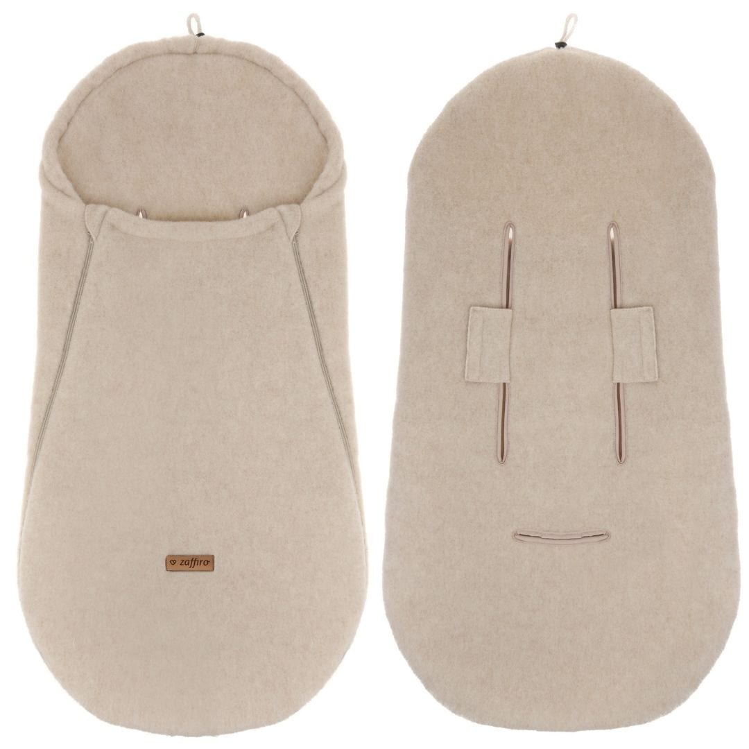 Wollen Voetenzak voor Buggy & Kinderwagen | Zaffiro Felted