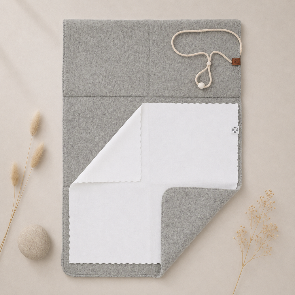 Verschoonmat Baby van Wol Opvouwbaar | Felted