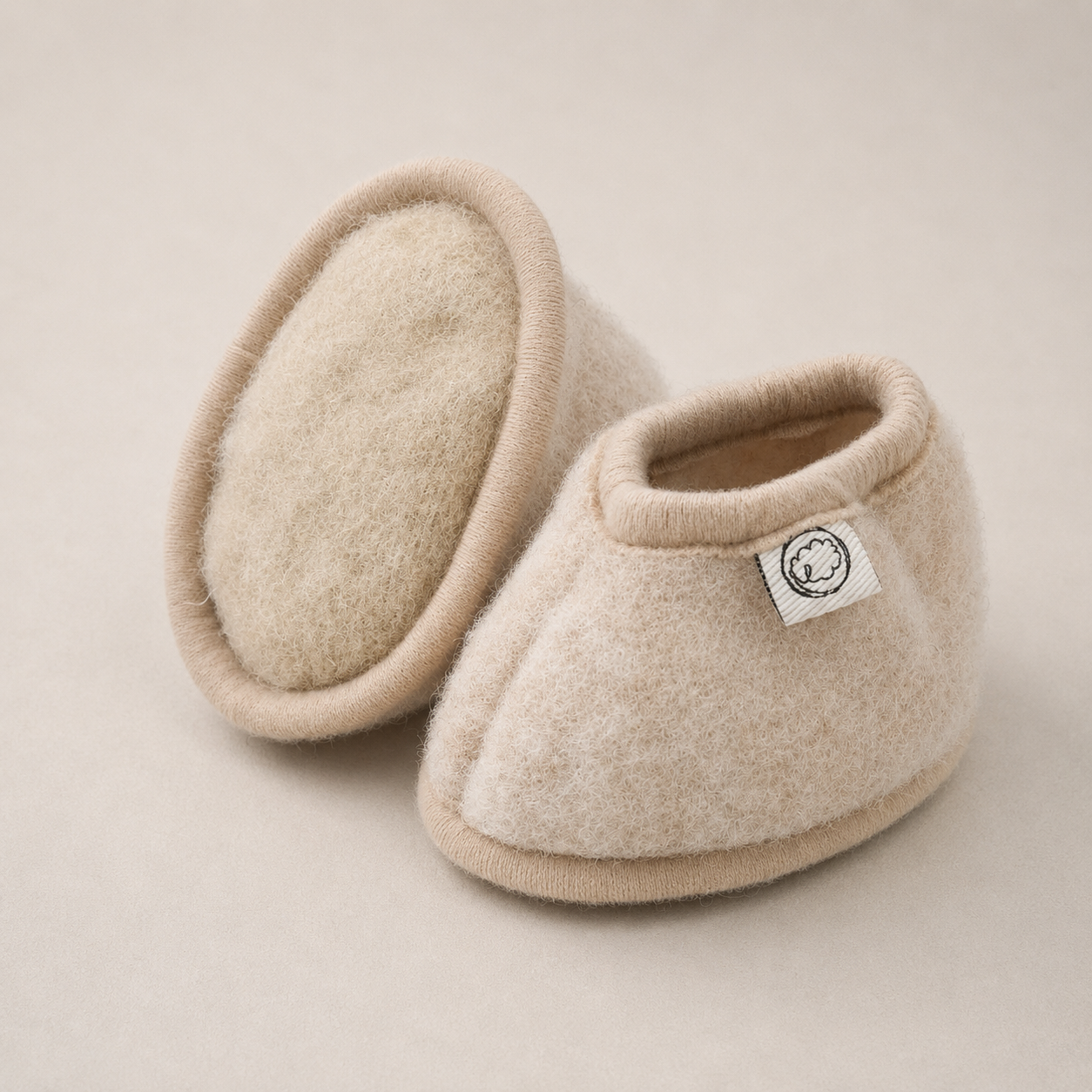 Warme Wollen Babyslofjes | Felted