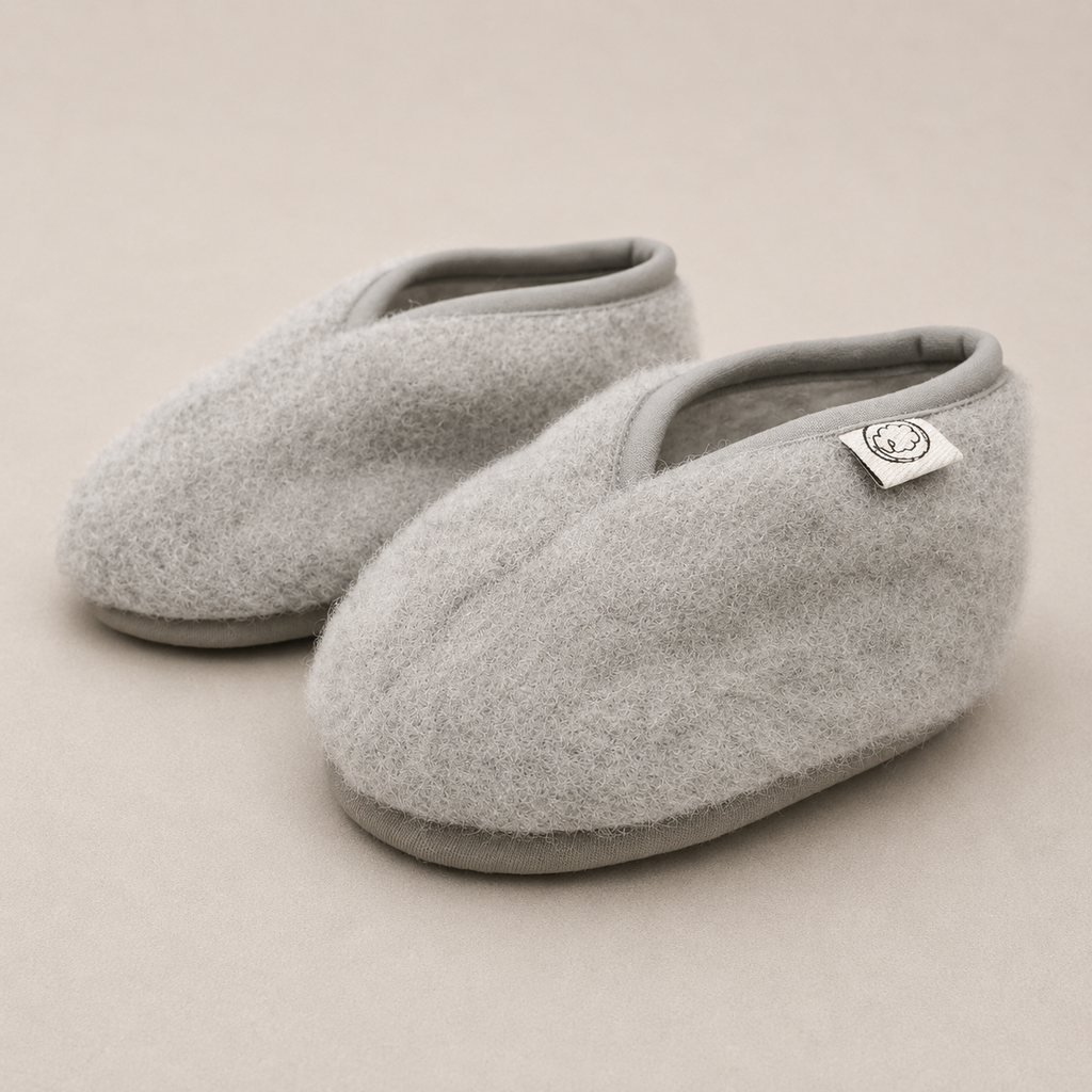 Warme Wollen Babyslofjes | Felted